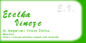 etelka vincze business card
